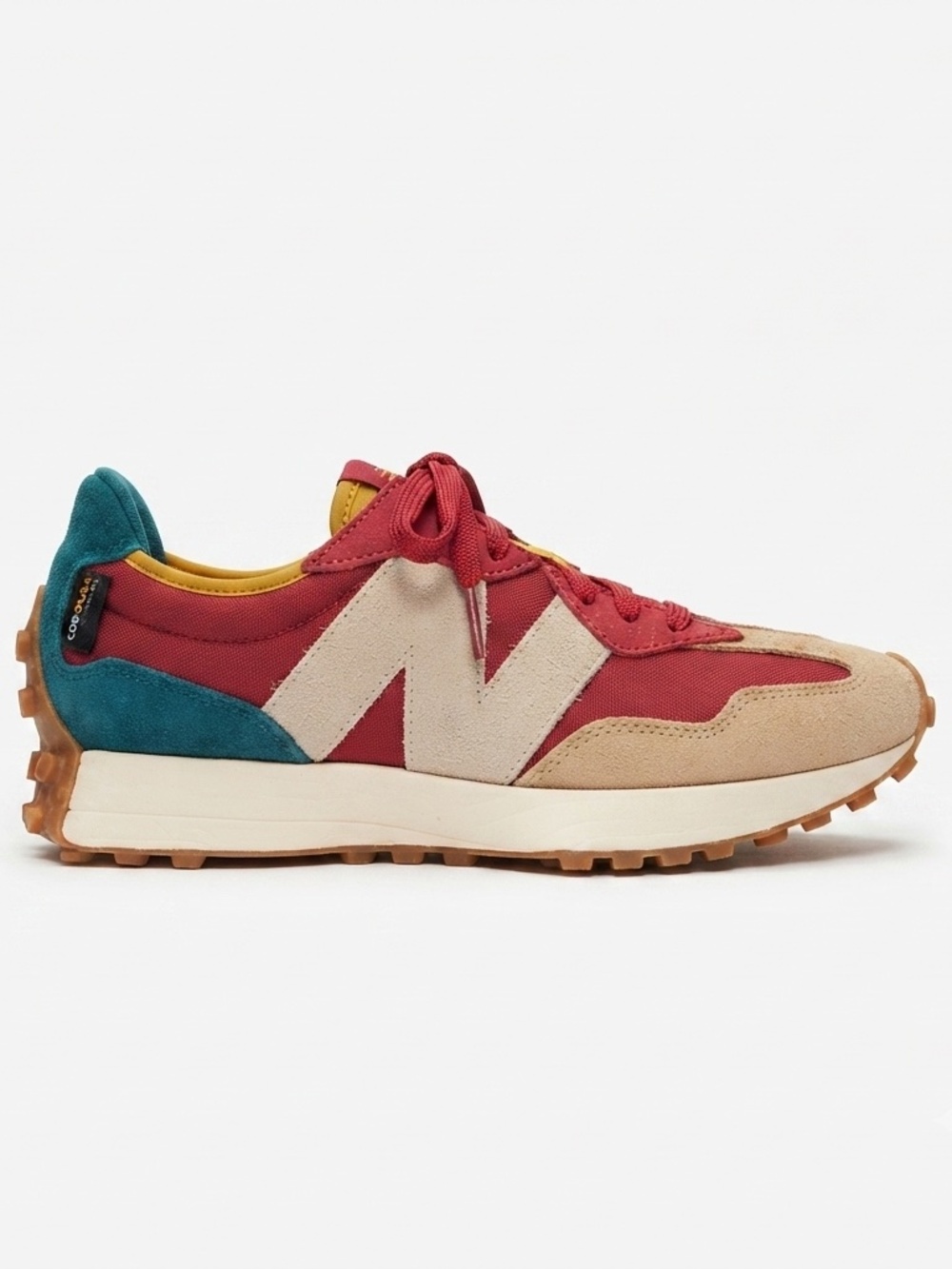 New Balance 327 Red Teal Multicolor Sneakers Men 9